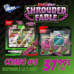 Pokemon SV6.5 Shrouded Fable COMBO #3 - King gambit - 3 Pack Blister
